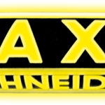 Dachzeichen logo Taxi Schneider in Farbe ohne Nummer